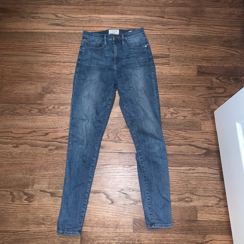 Frame Jeans Womens All High Rise Skinny Sz 26